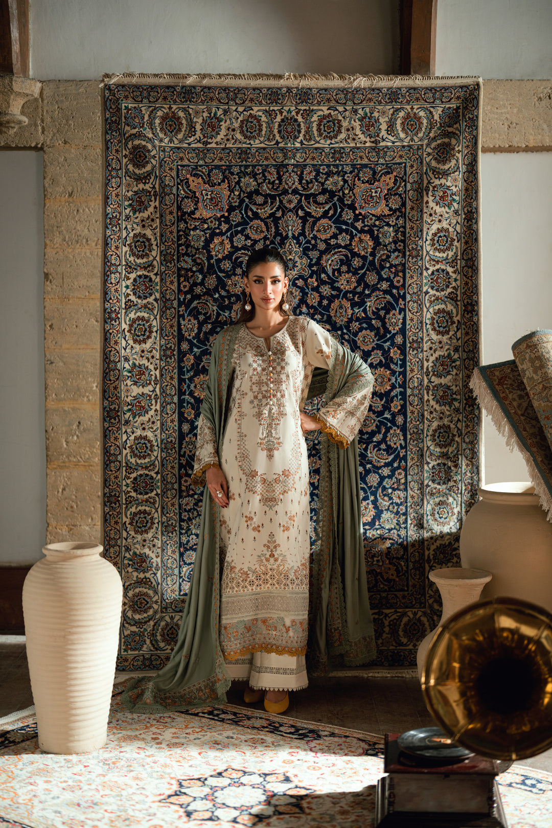 1A - Shades Of Winter Embroidered Collection By Florent