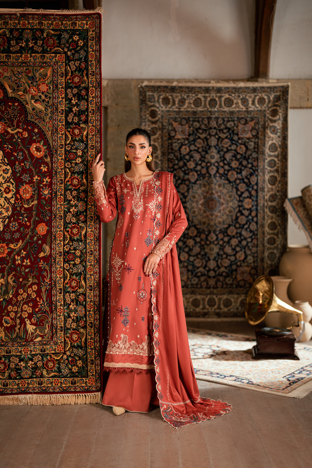 2A - Shades Of Winter Embroidered Collection By Florent