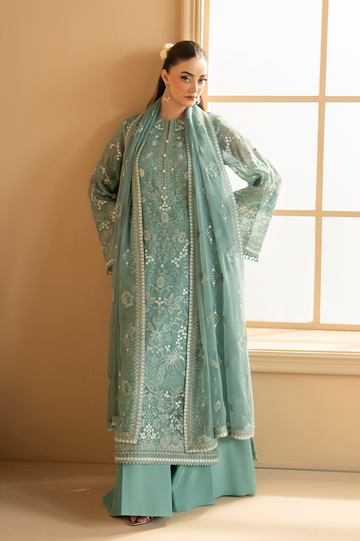 Aqua Mist | Purkashish Embroidered By Lavish