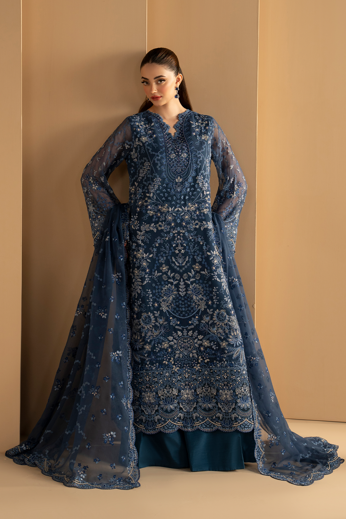 Midnight Sapphire | Purkashish Embroidered By Lavish