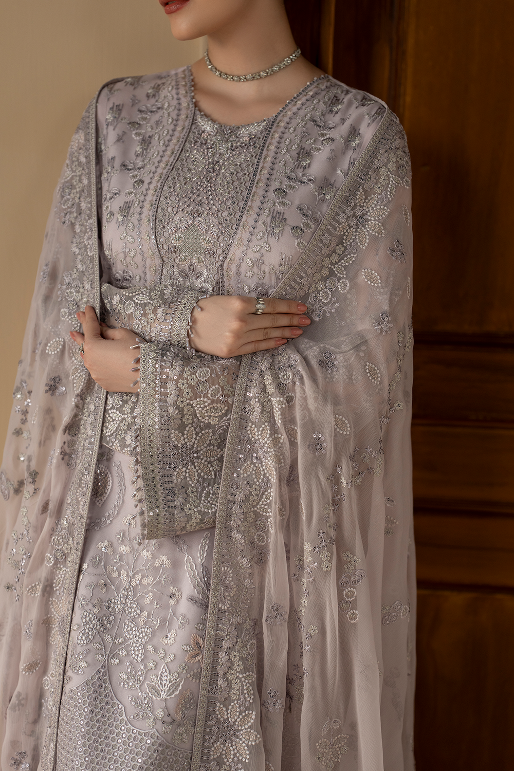 Lilac Mist | Purkashish Embroidered By Lavish