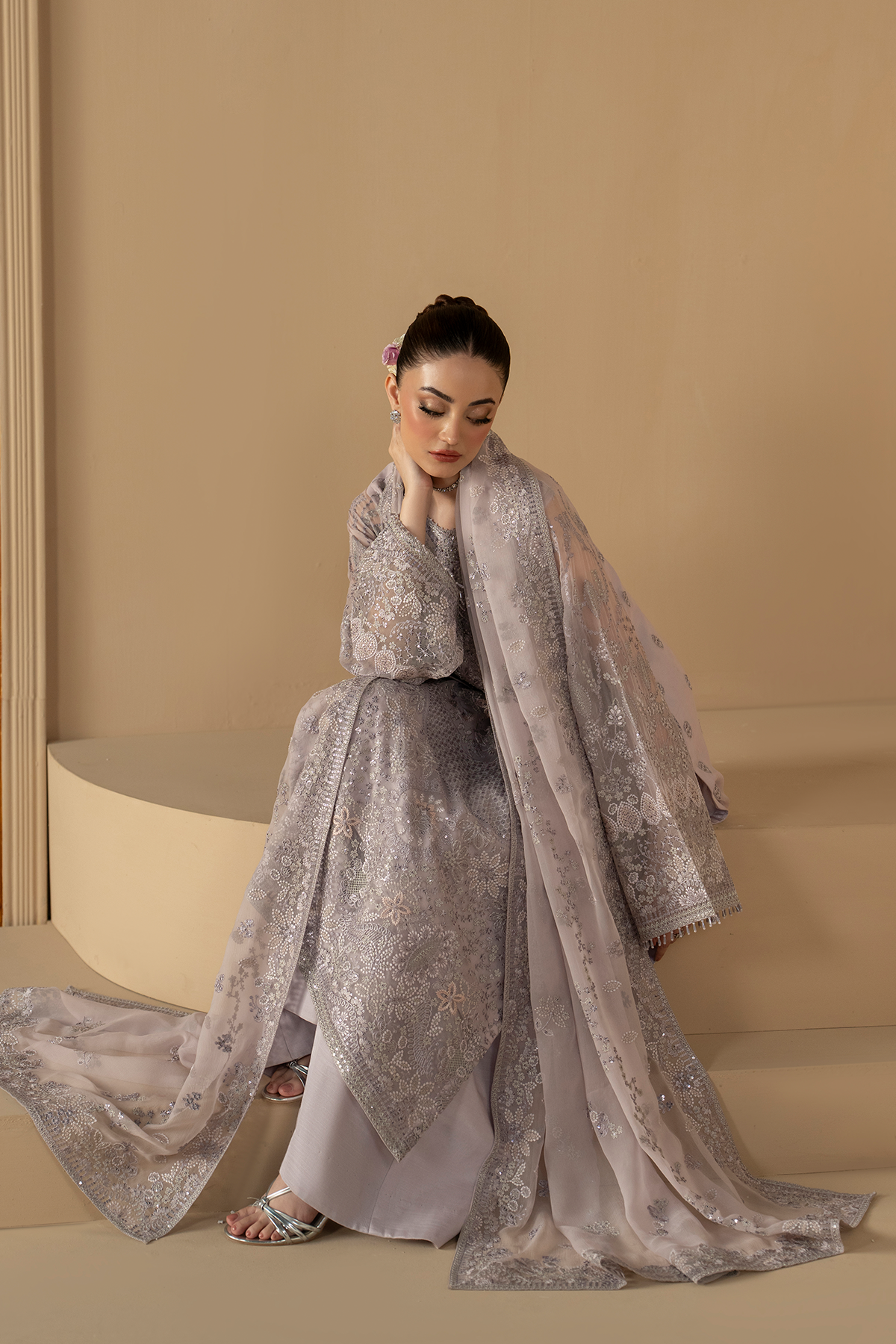 Lilac Mist | Purkashish Embroidered By Lavish