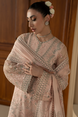 Peach Élan | Purkashish Embroidered By Lavish