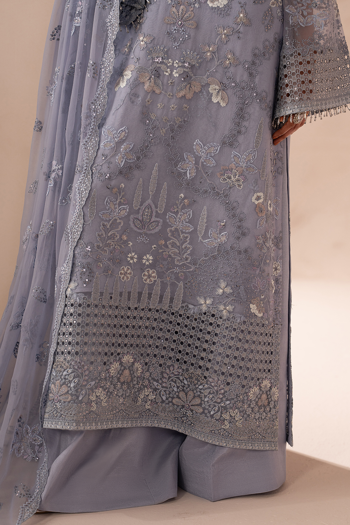 Grey Elegance | Izhare Muhabbat Embroidered Collection By Lavish