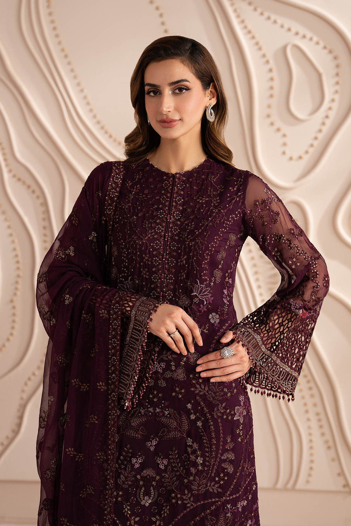 Crimson Bloom | Izhare Muhabbat Embroidered Collection By Lavish