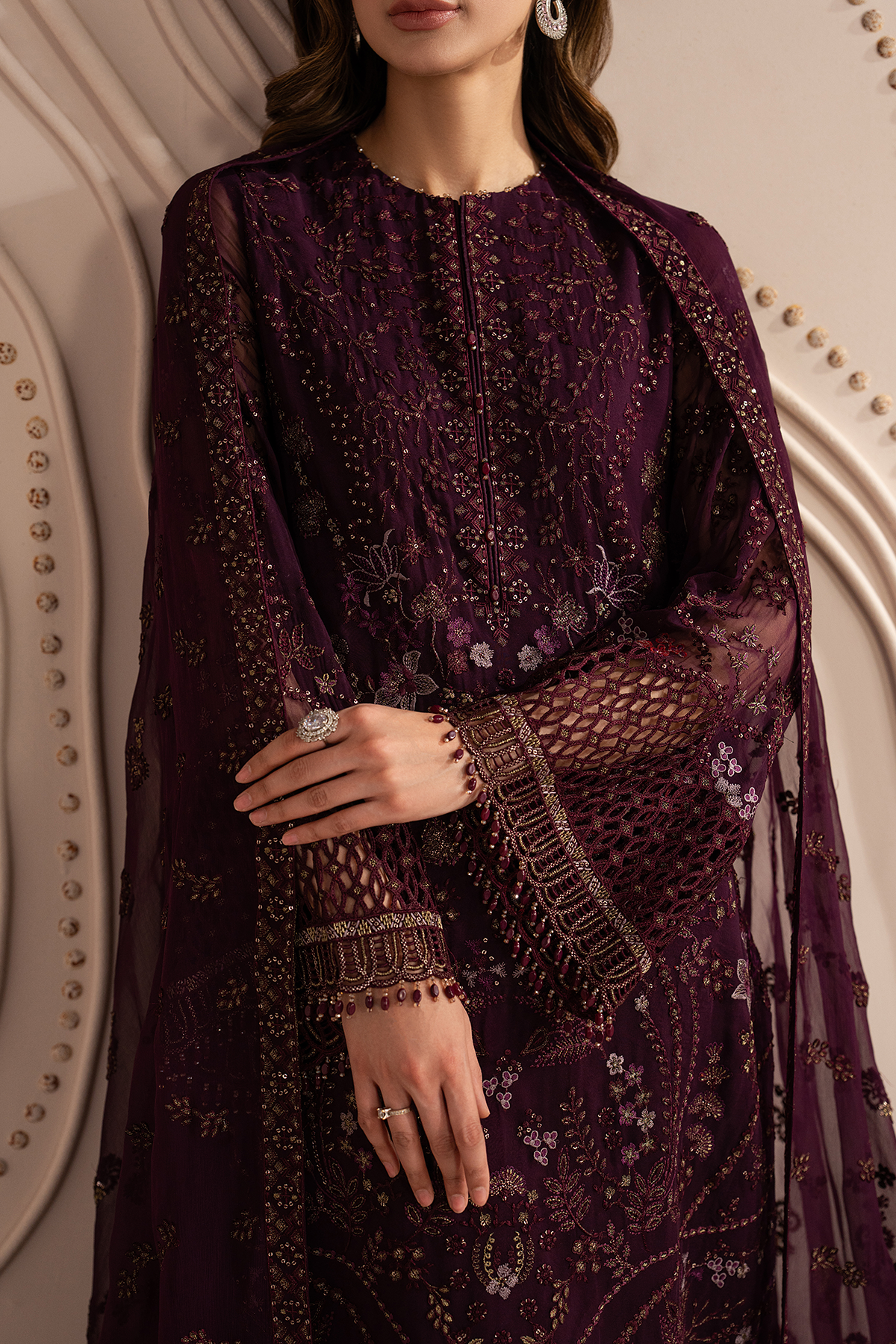 Crimson Bloom | Izhare Muhabbat Embroidered Collection By Lavish
