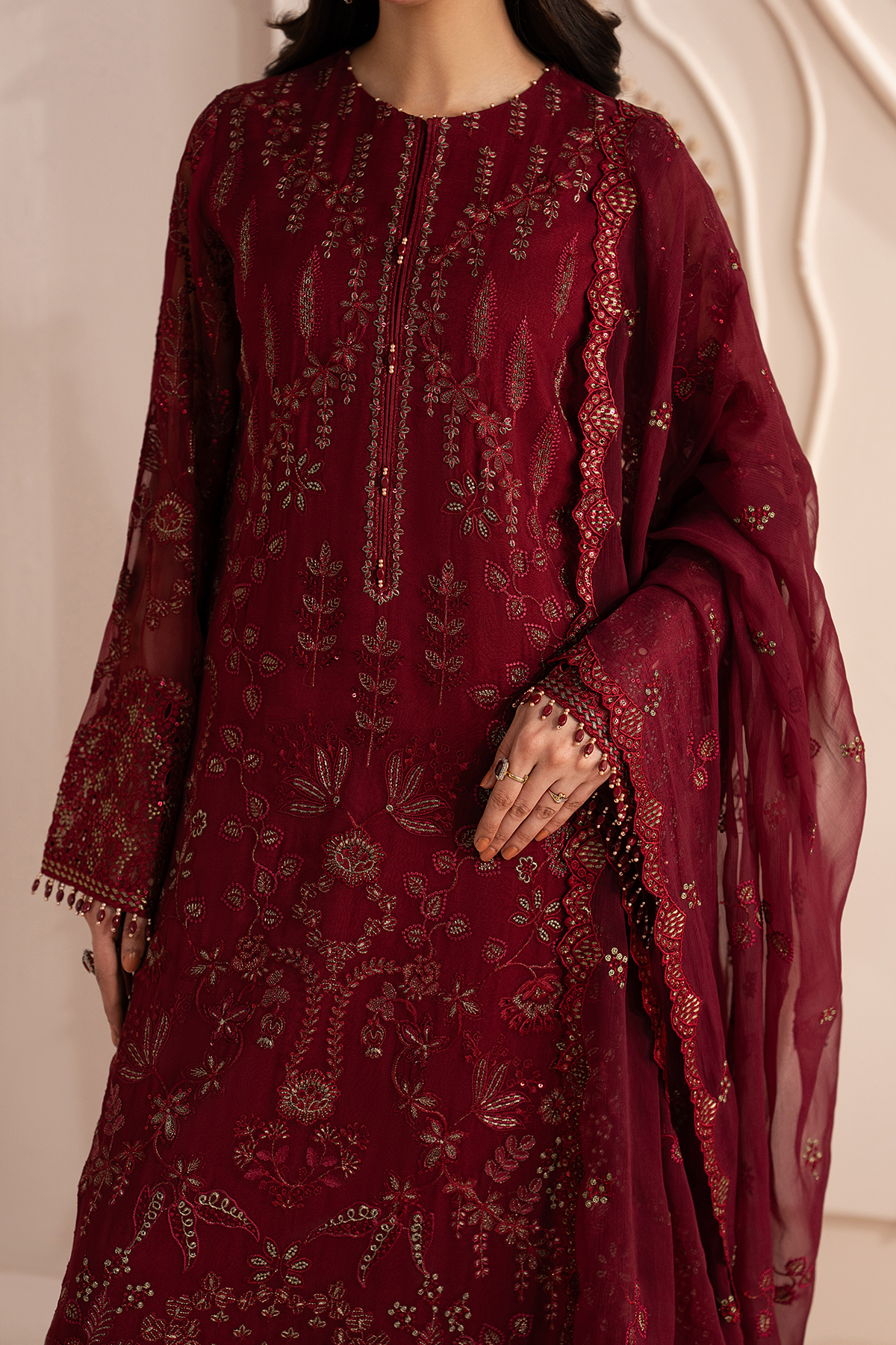Red Ruby | Izhare Muhabbat Embroidered Collection By Lavish