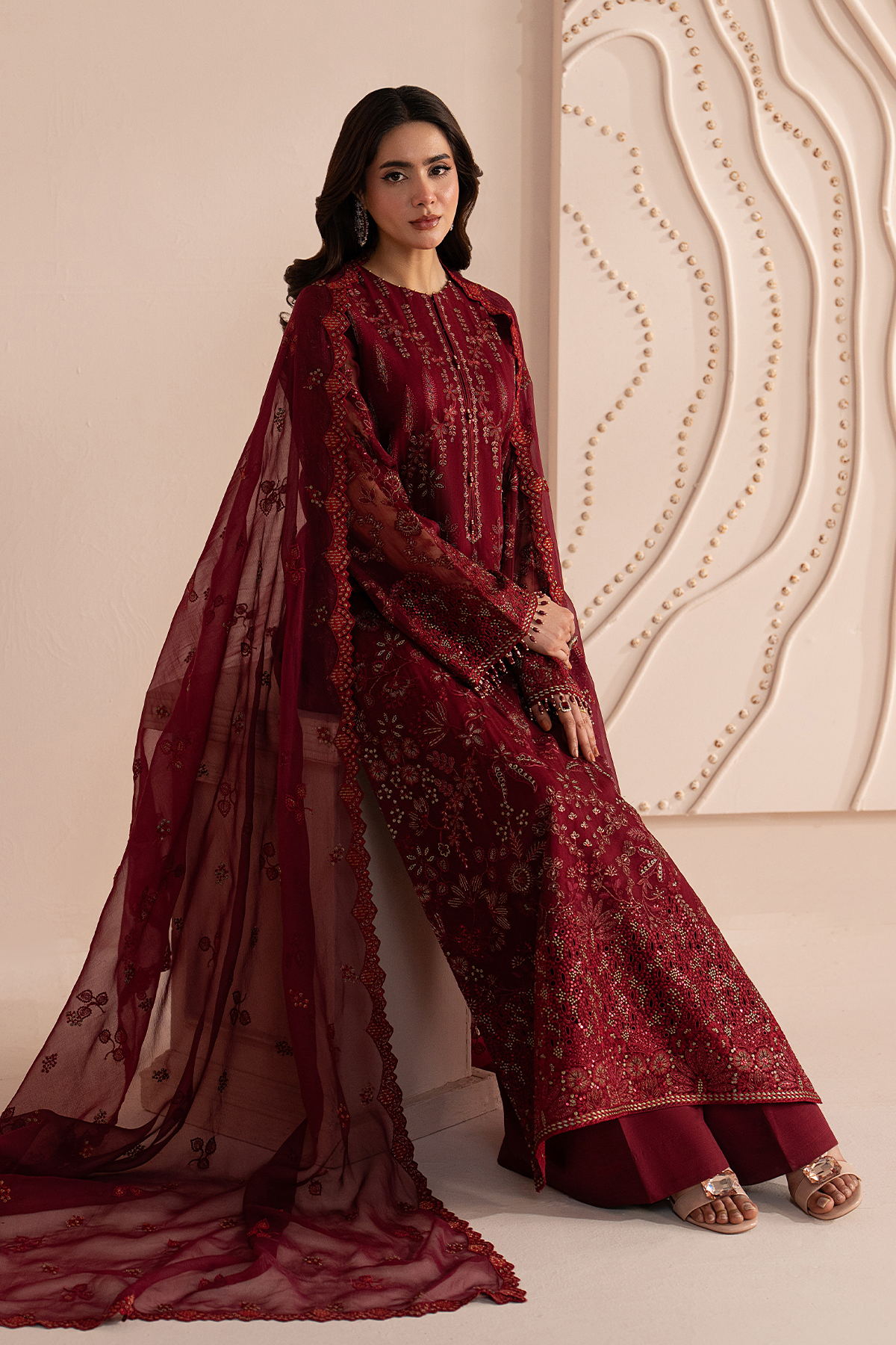 Red Ruby | Izhare Muhabbat Embroidered Collection By Lavish