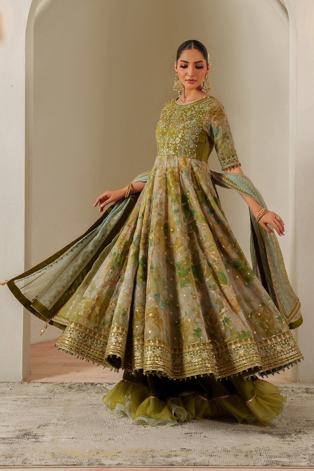 2195 Renee - Fleur Embroidered By Alizeh