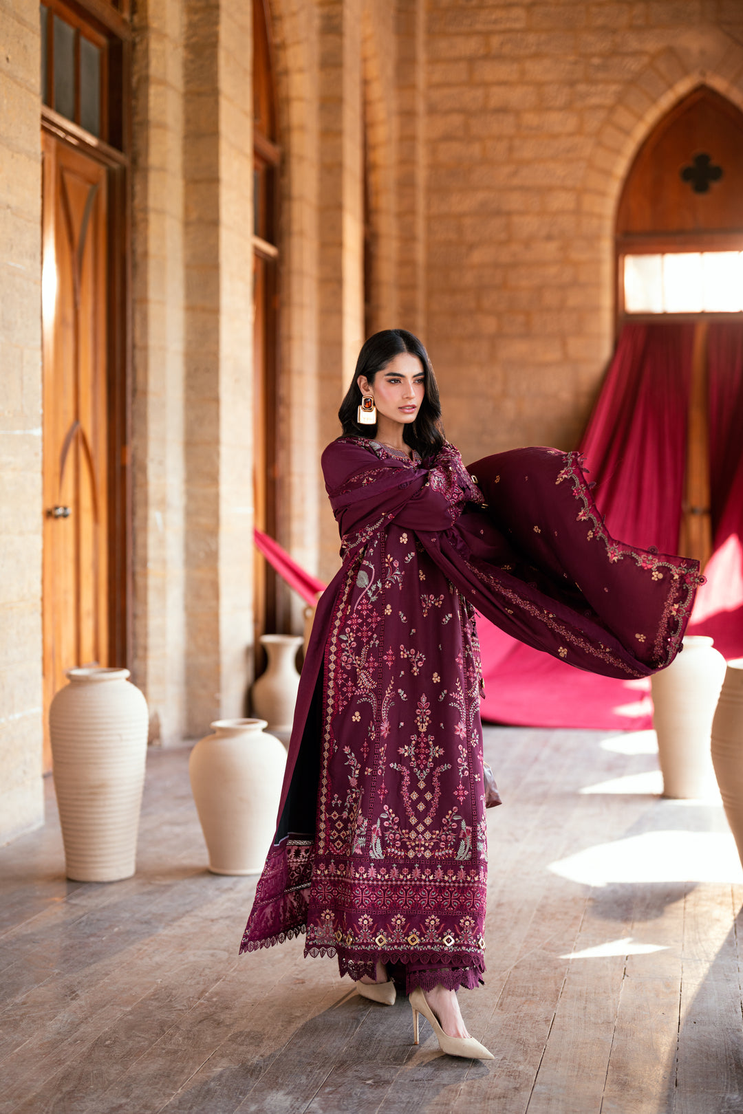 3A - Shades Of Winter Embroidered Collection By Florent