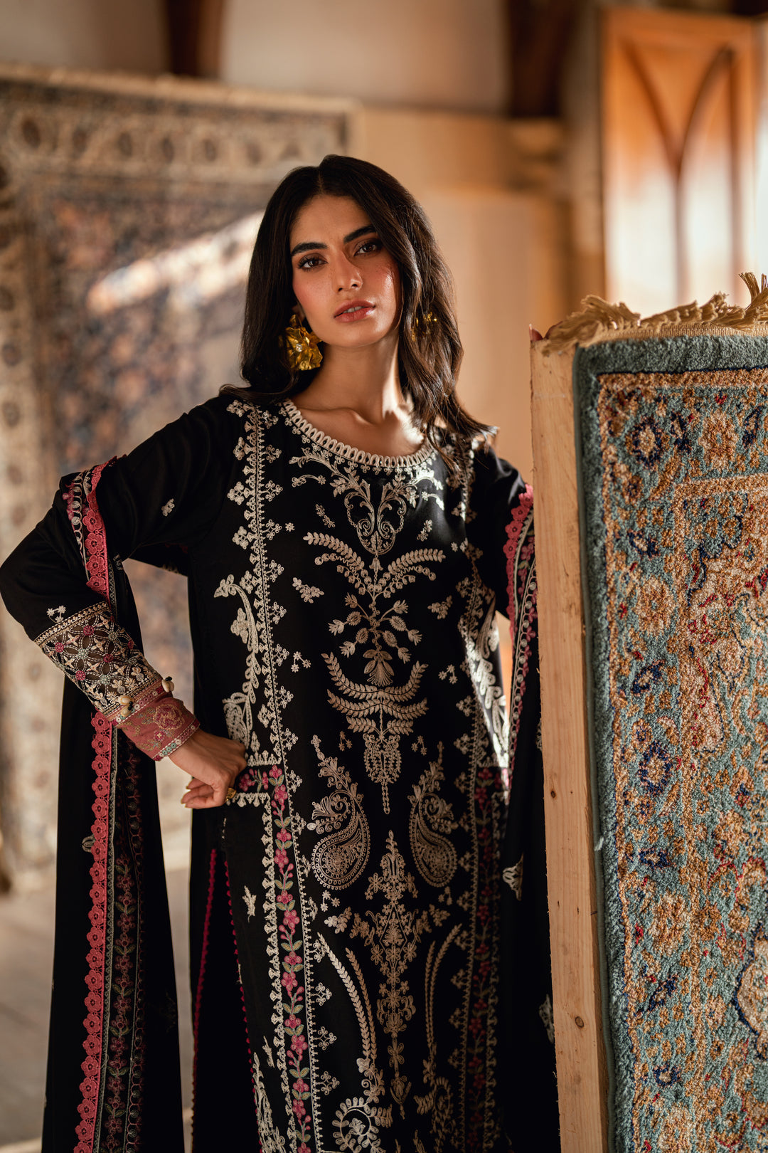 6B - Shades Of Winter Embroidered Collection By Florent