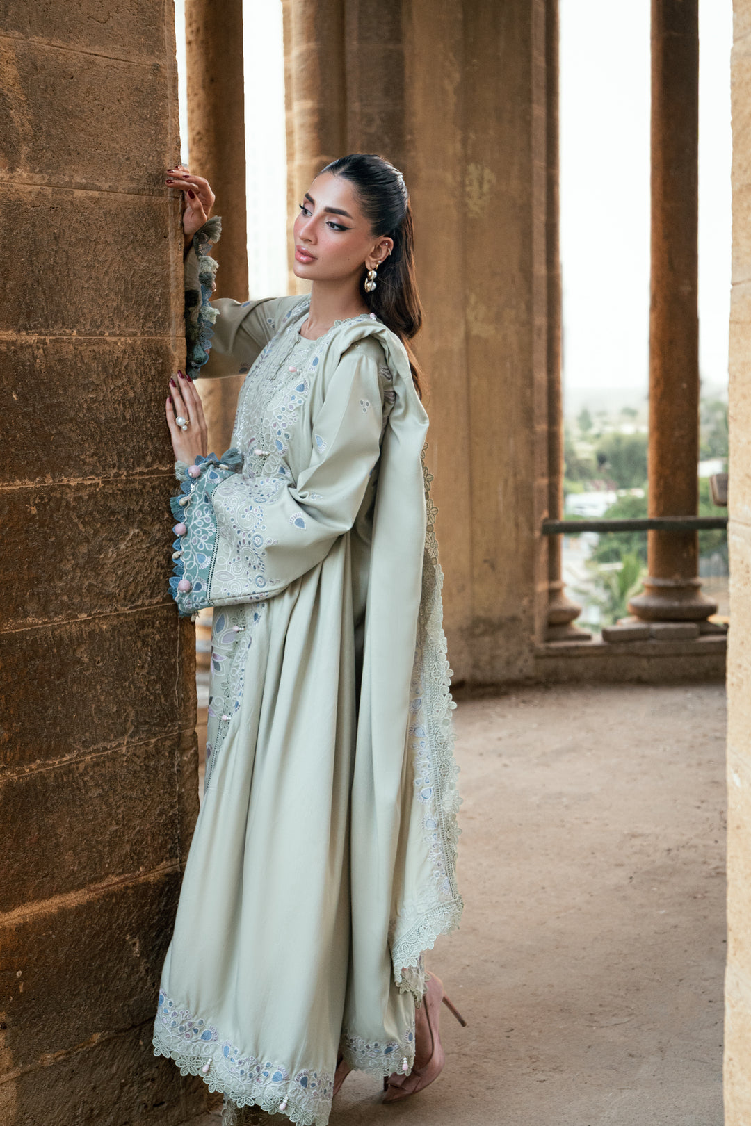 8A - Shades Of Winter Embroidered Collection By Florent