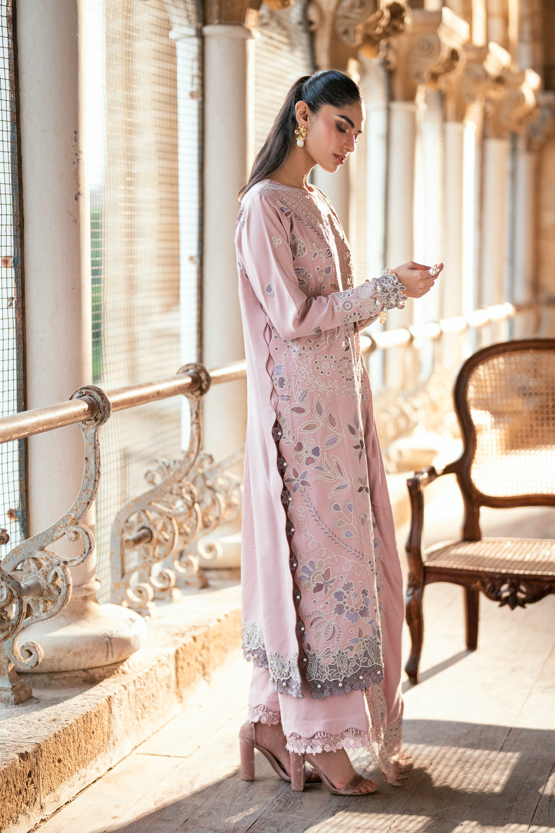 8B - Shades Of Winter Embroidered Collection By Florent