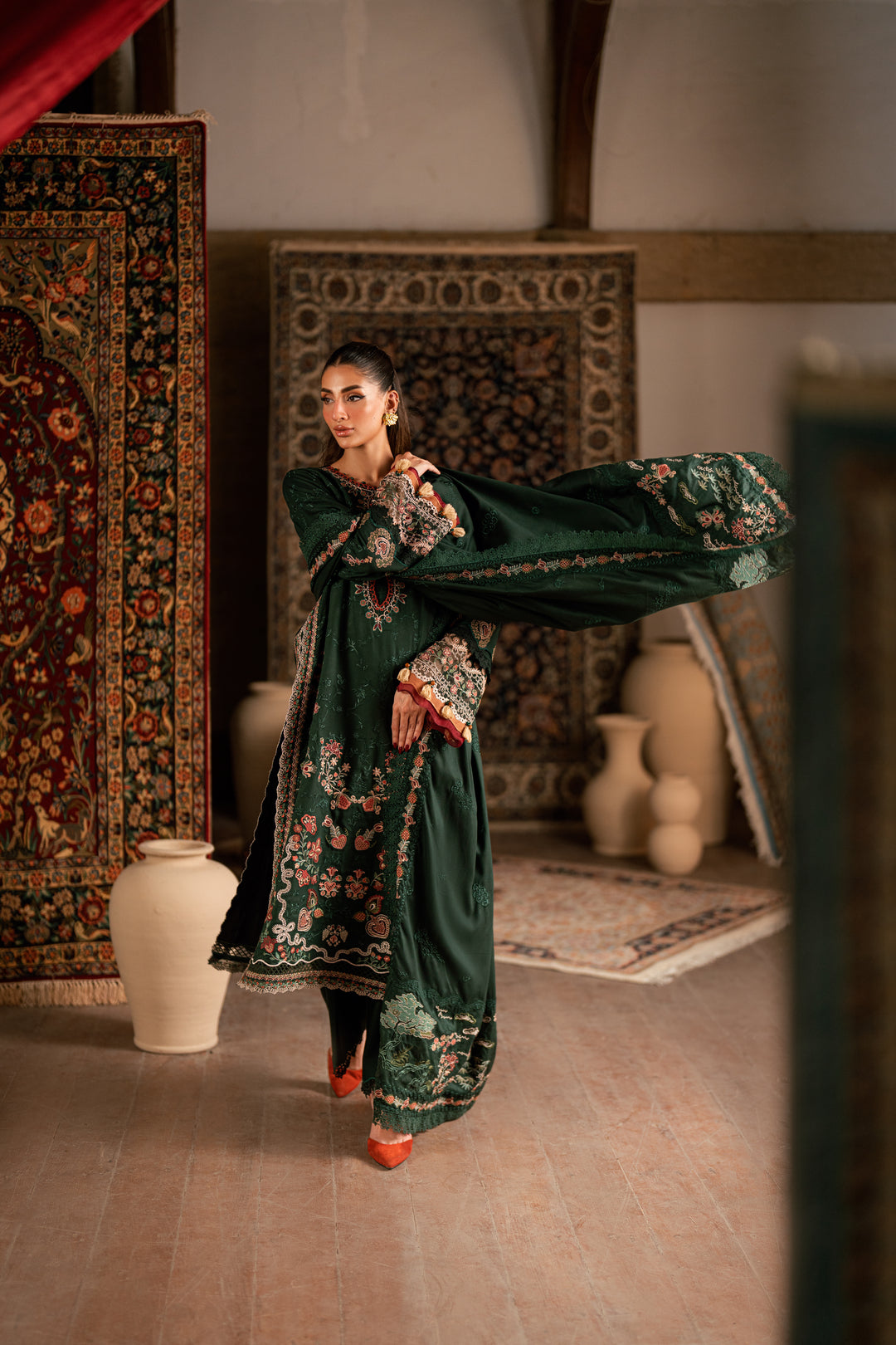 7B - Shades Of Winter Embroidered Collection By Florent