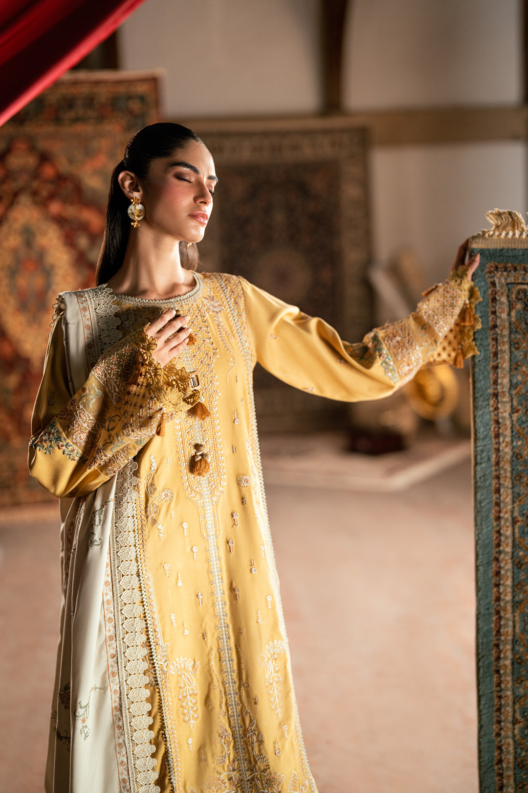 5B - Shades Of Winter Embroidered Collection By Florent