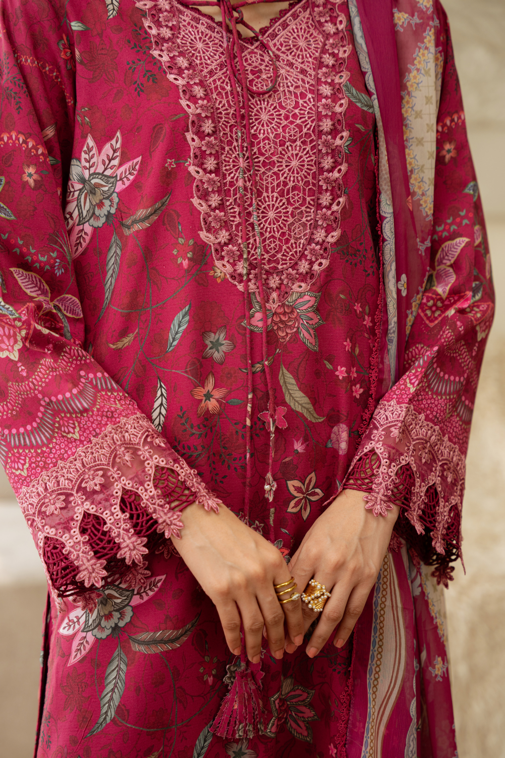 FLEUR (AK-10) | Print Luxe Linen '26 By Abyaan