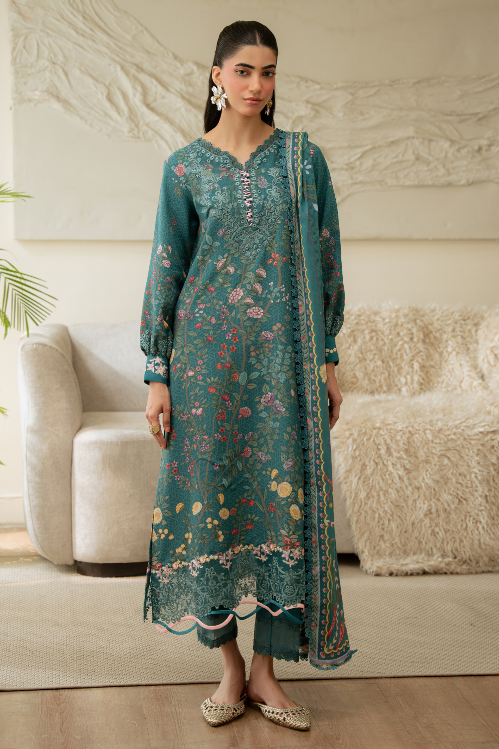 ISLA (AK-04) | Print Luxe Linen '26 By Abyaan