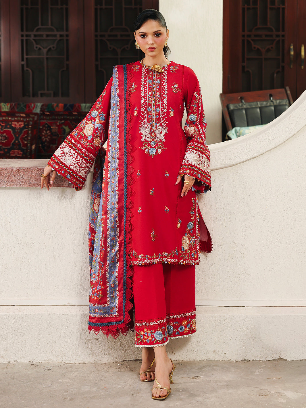 L73-B | 3 PC Lawn Lumina Summer '26 By Bin Ilyas