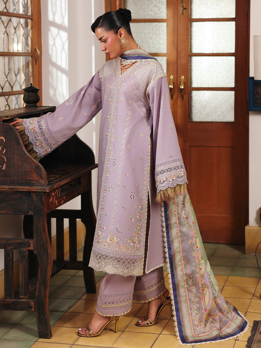 L75-A | 3 PC Lawn Lumina Summer '26 By Bin Ilyas