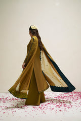 Kundan Antique Gold Shirt Set | Raw Silk Edit'26 By Vera