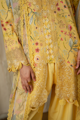 MARIGOLD (AK-06) | Print Luxe Linen '26 By Abyaan