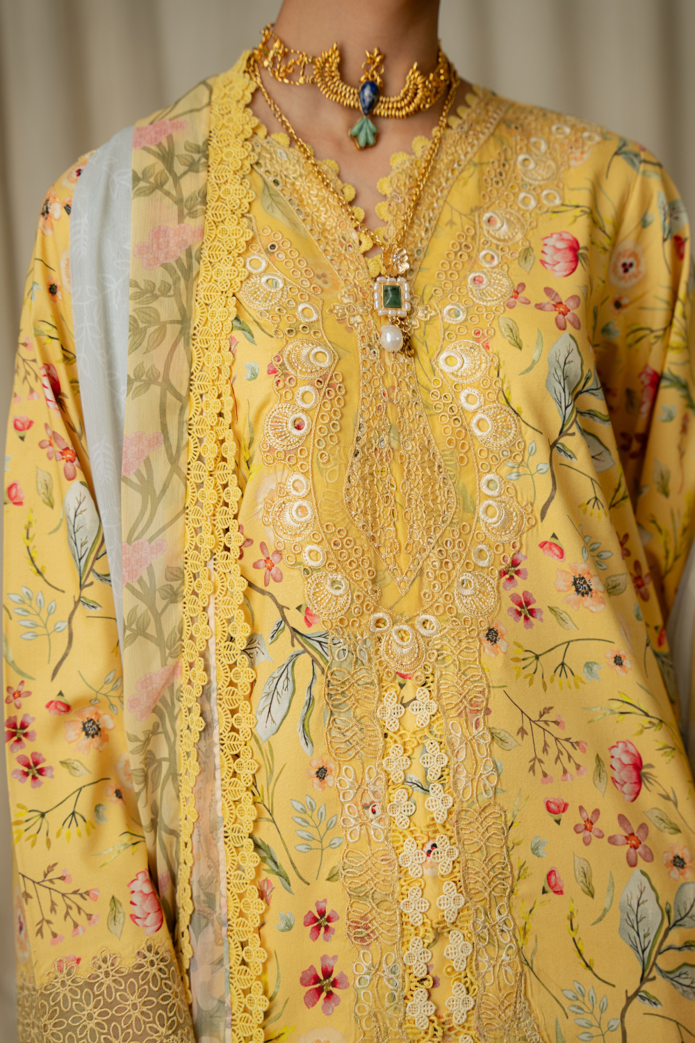 MARIGOLD (AK-06) | Print Luxe Linen '26 By Abyaan