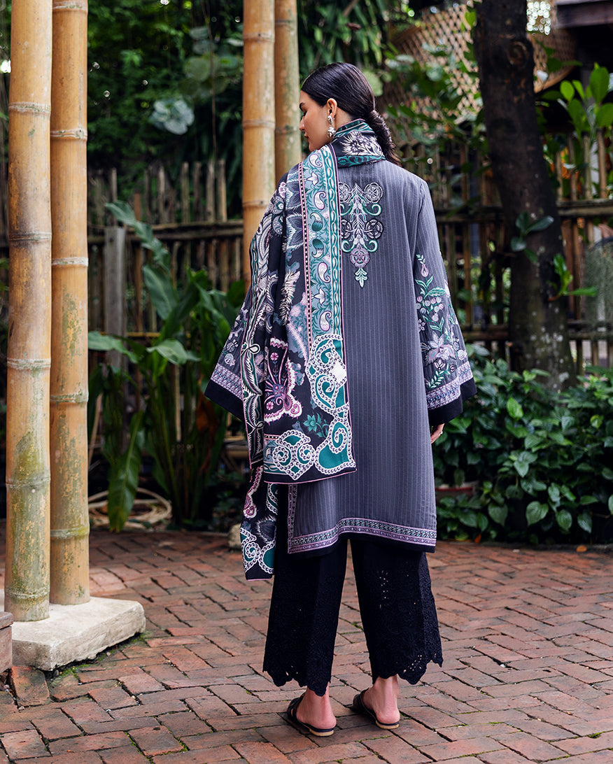 Silver Mist - Symphony Hemline Unstitched by Mushq
