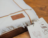 Shaad Fabrics - Royal Luxe 100% Lambswool Shawl | Off White