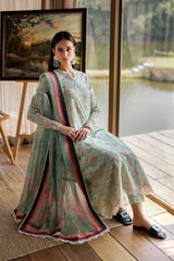 Barrie - 02 | Luxury Unstitched | Embroidered Lawn '25 By Xenia - Rabbani Cloth House