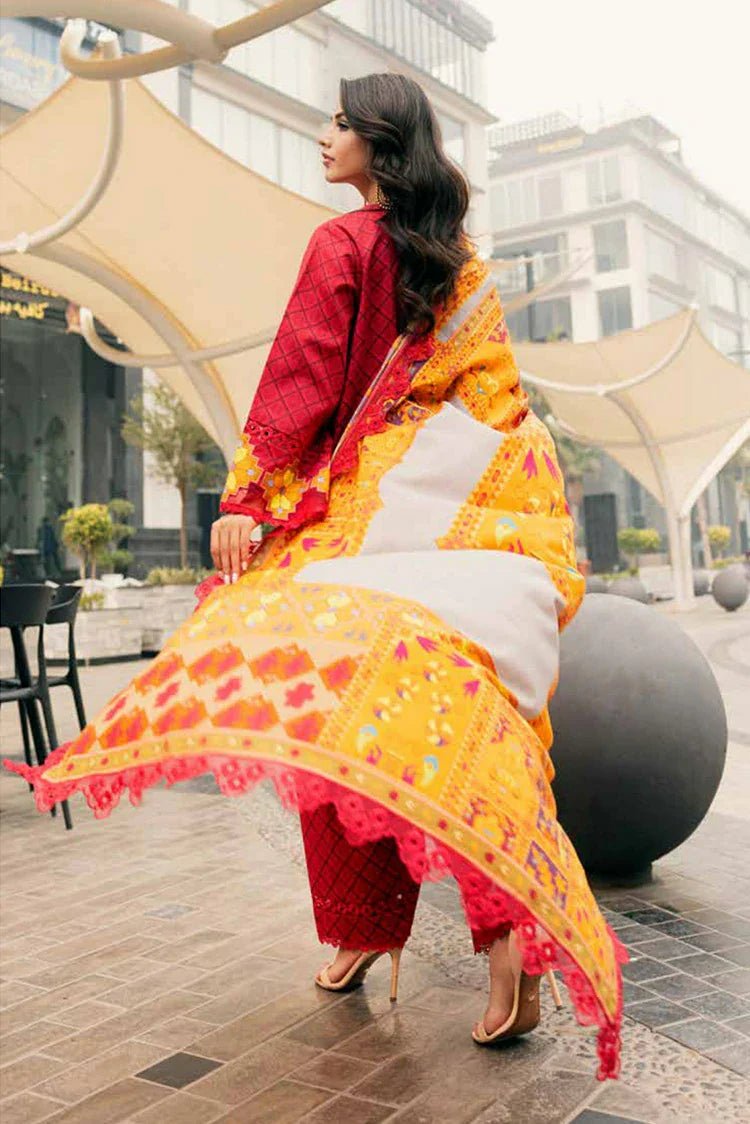 CIN5 - 02 – 3pc Infinity Embroidered Printed Lawn By Charizma - Rabbani Cloth House