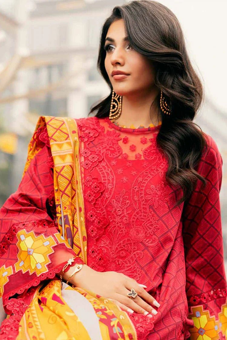 CIN5 - 02 – 3pc Infinity Embroidered Printed Lawn By Charizma - Rabbani Cloth House