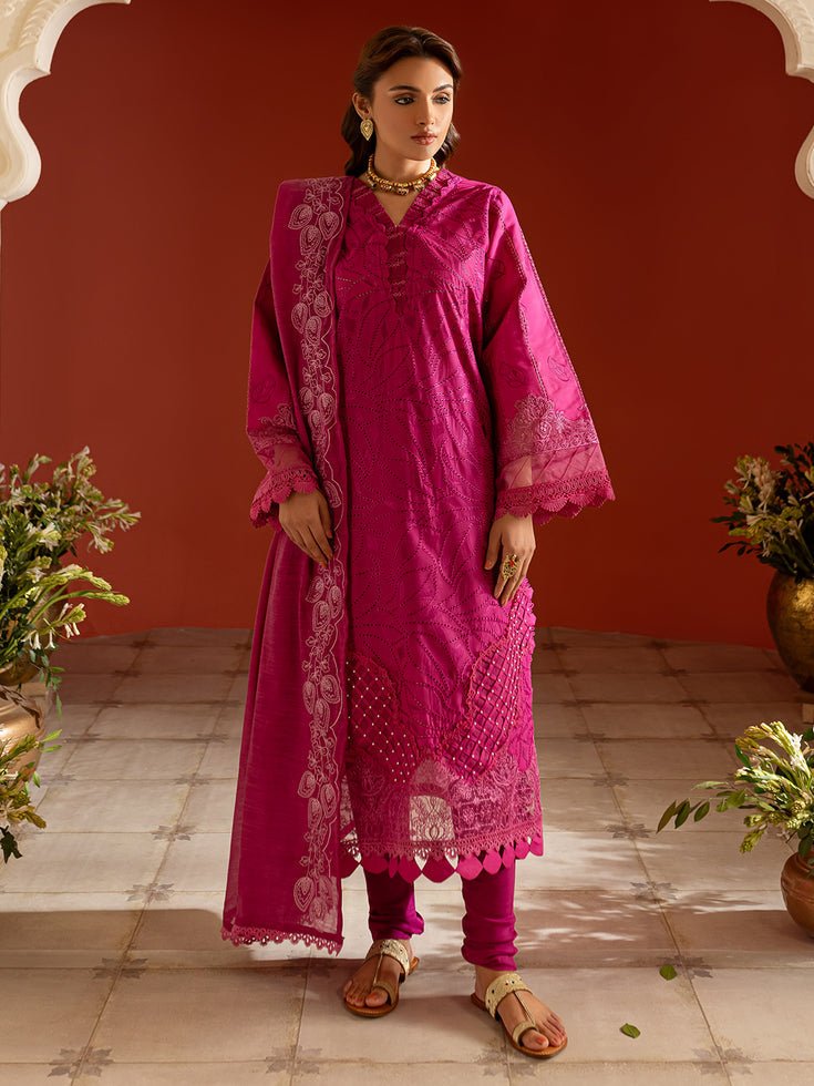 DSC - 02 | Embroidered Lawn | Dastaan E Noor By Prishay - Rabbani Cloth House