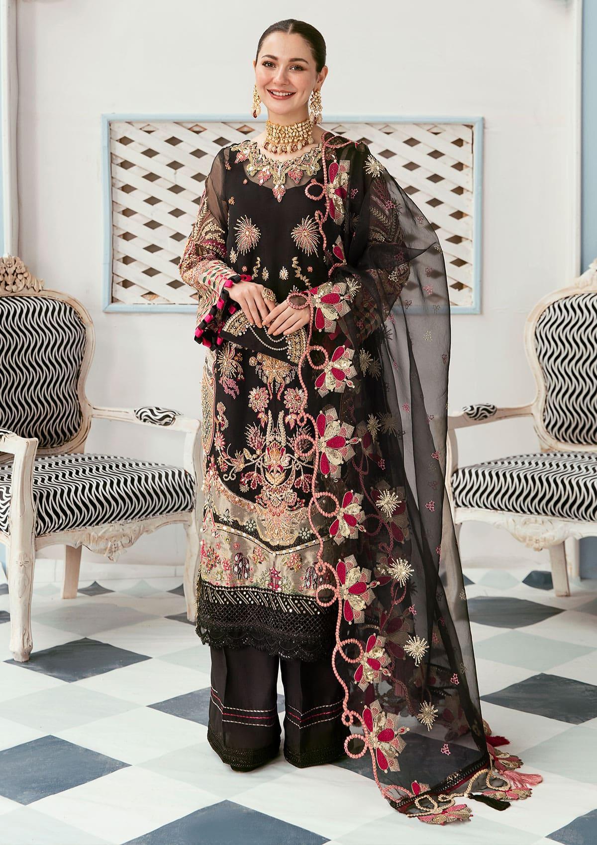 ECC - 08 Black Diamond - Celebration Luxury Handwork '22 By Elaf - Rabbani Cloth House
