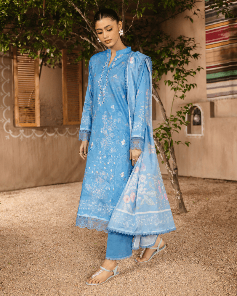 Elina - Rangkaari 3pc Lawn Digital Print Embroidered