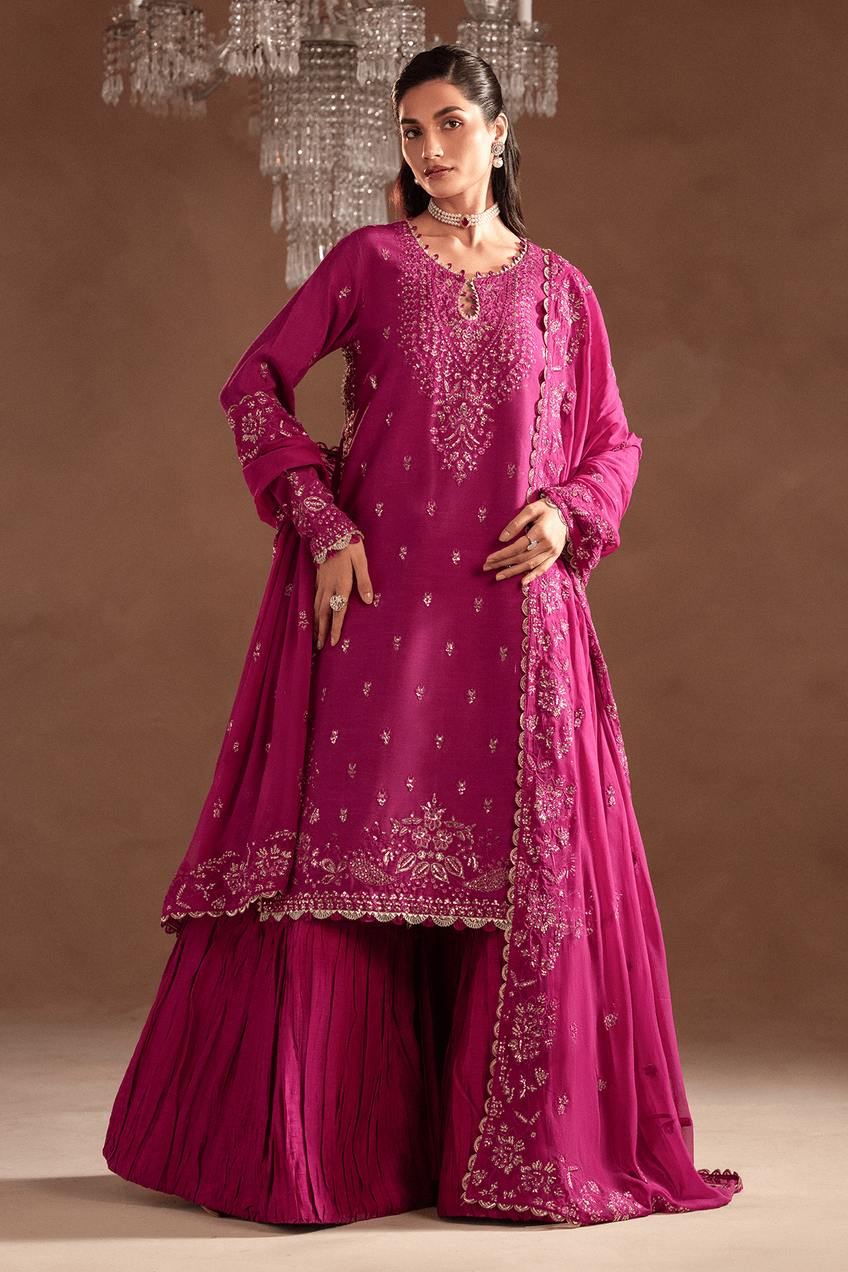 Fiora - Selene Unstitched Raw Silk By Emaan Adeel - Rabbani Cloth House