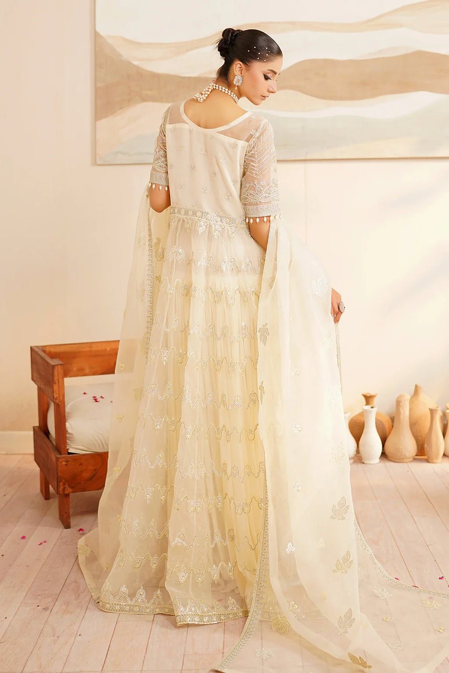 H - 5006 | Hayat Unstitched By Maryam's - Rabbani Cloth House
