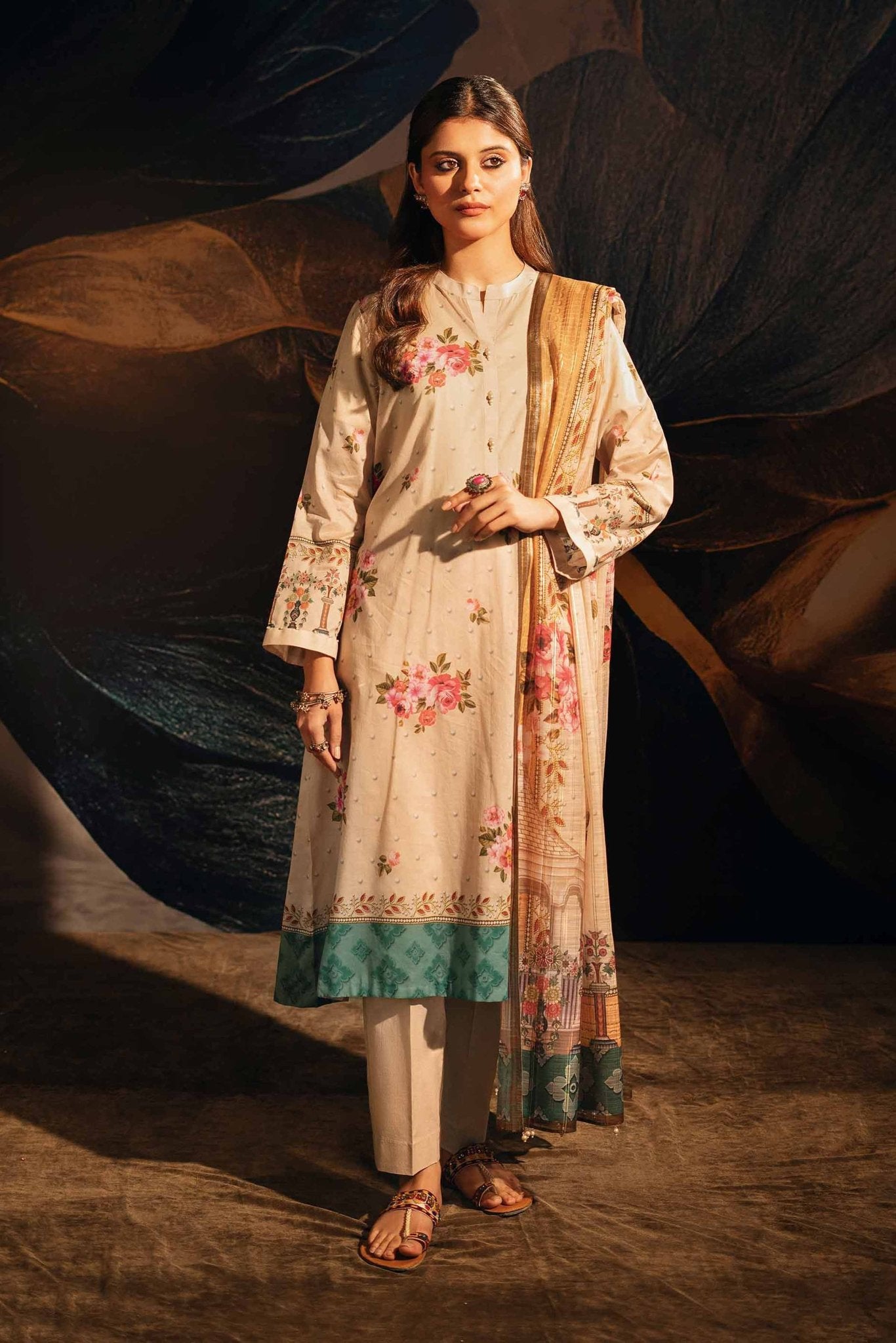 Linen | 42301351 - Nisha Unstitched By Nishat - Rabbani Cloth House
