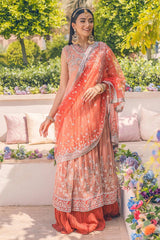 Porcelain Rose - Monsoon Wedding Unstitched By Mushq - Rabbani Cloth House