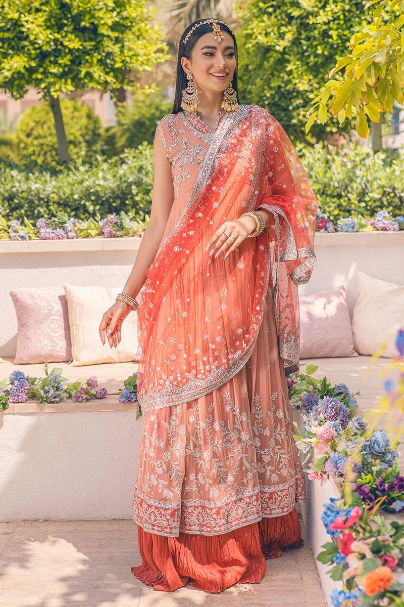 Porcelain Rose - Monsoon Wedding Unstitched By Mushq - Rabbani Cloth House