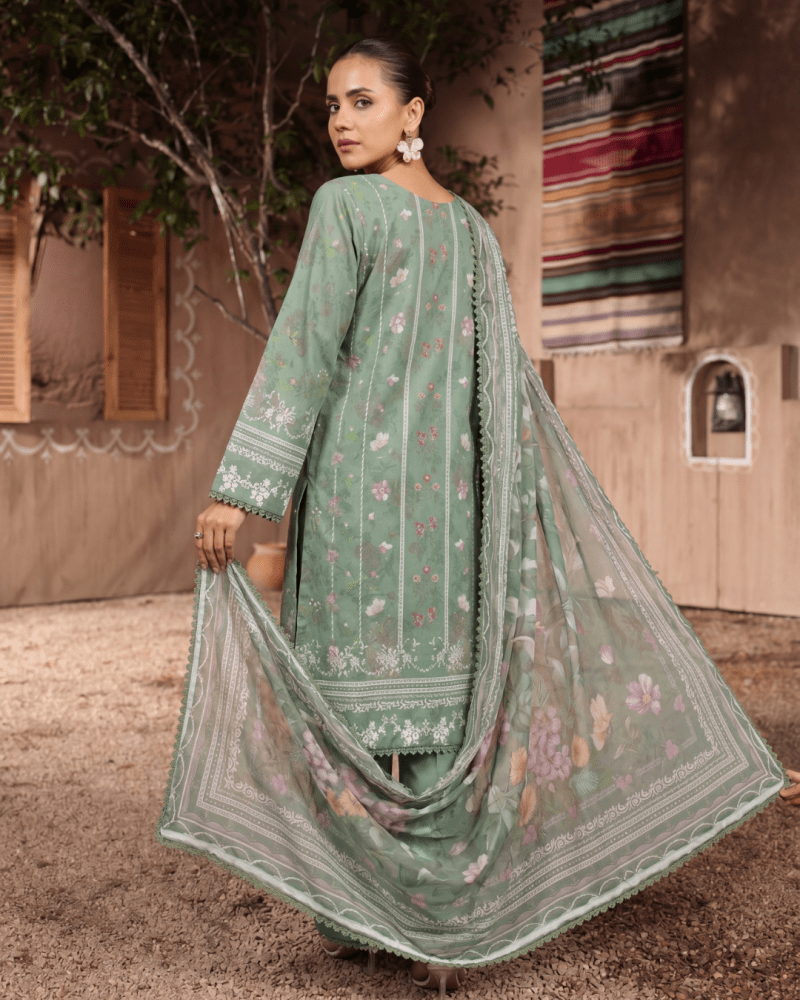 Rangrez - Rangkaari 3pc Lawn Digital Print Embroidered