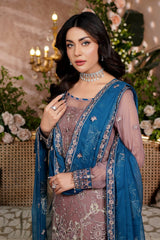 Sybilla - A - 8009 | Aarzu Unstitched Collection '24 By Maryam's - Rabbani Cloth House