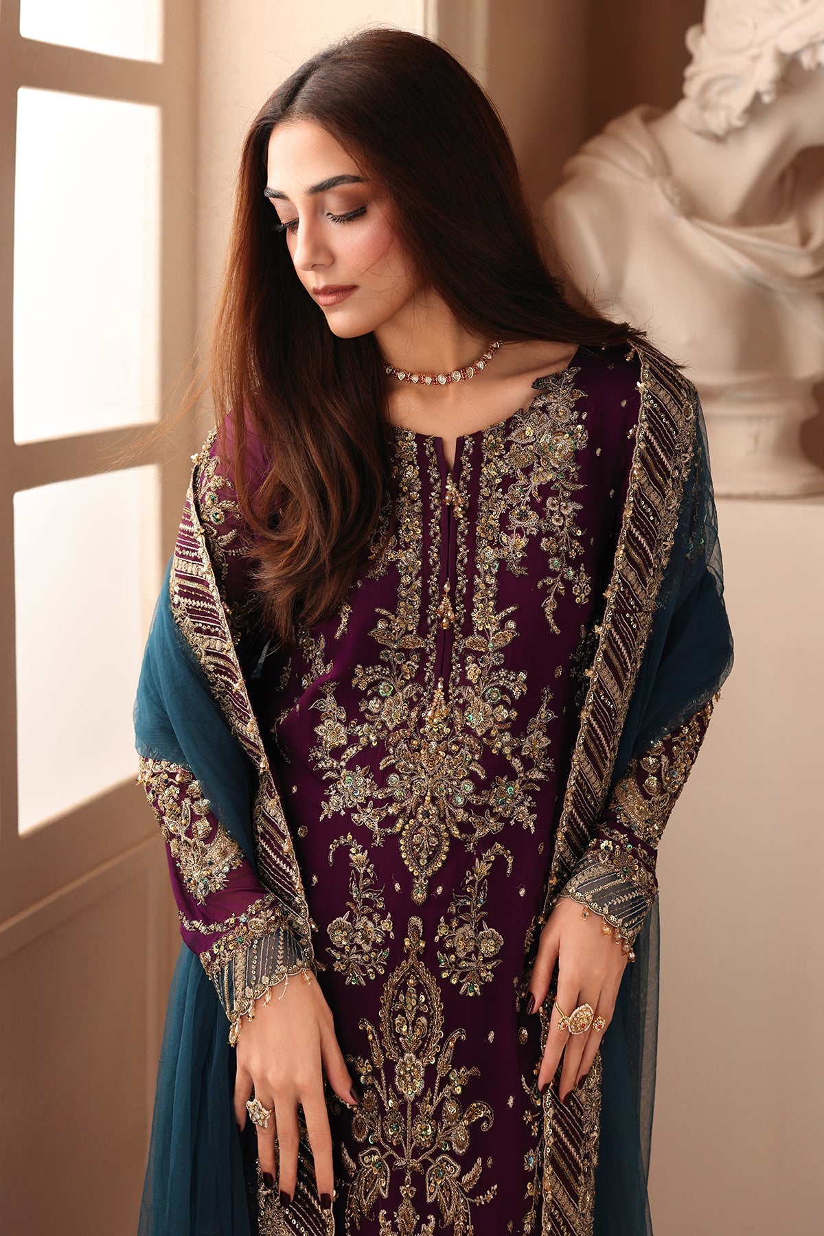 DJW6-01 | Dastan-E-Jashan Chiffon Embroidered By Charizma