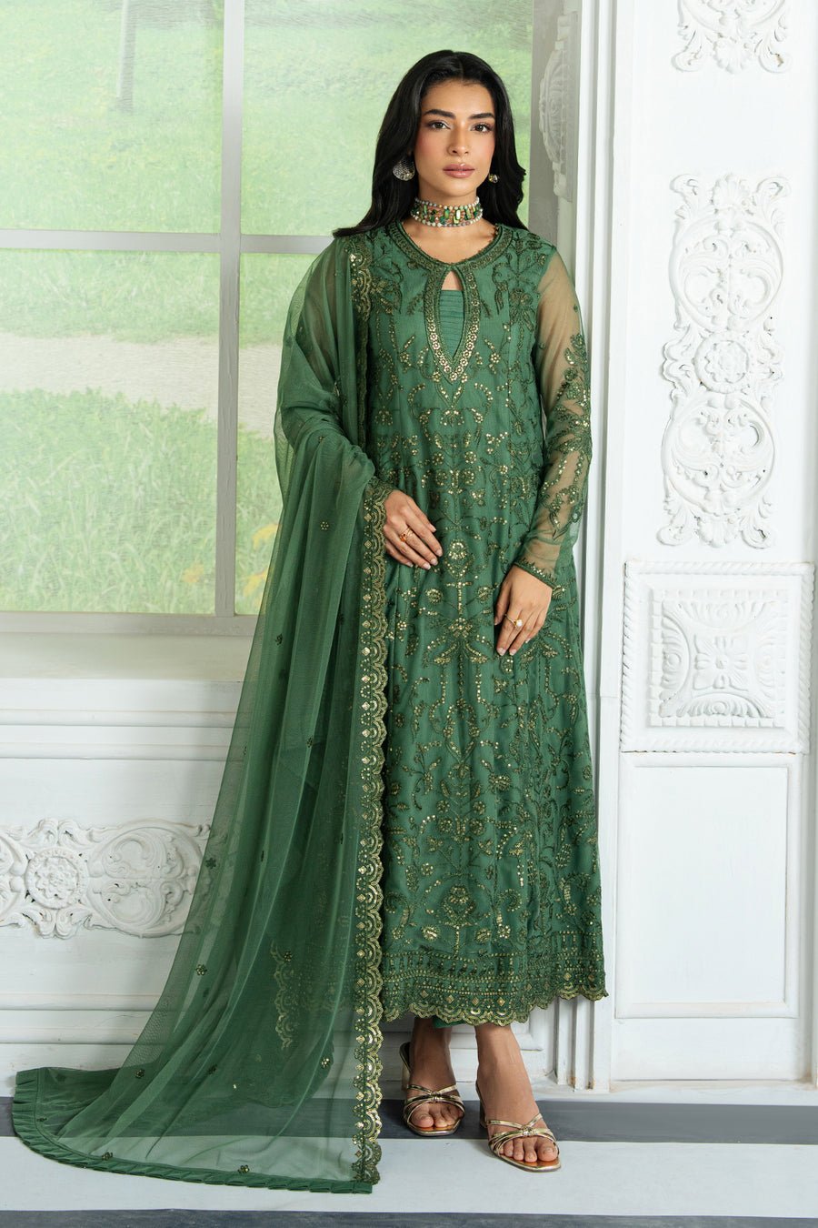 ZRI - 07 - Aslaan - Inara Unstitched Formals By Zarif - Rabbani Cloth House