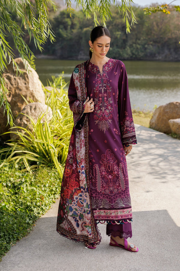 Violet - 11 | Luxury Unstitched | Embroidered Lawn '25 By Xenia