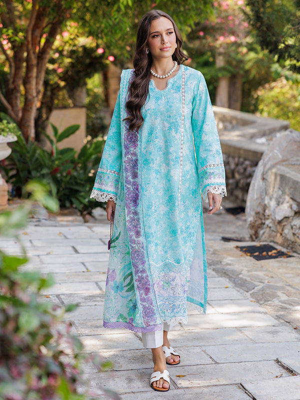 09 - Nissa - Floral Symphony Embroidered Lawn By Rajbari