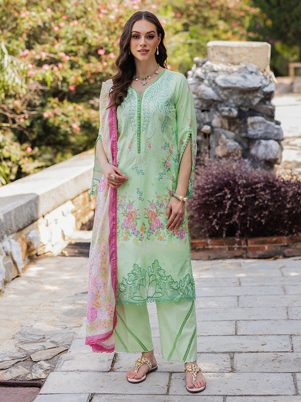 10 - Nissa - Floral Symphony Embroidered Lawn By Rajbari