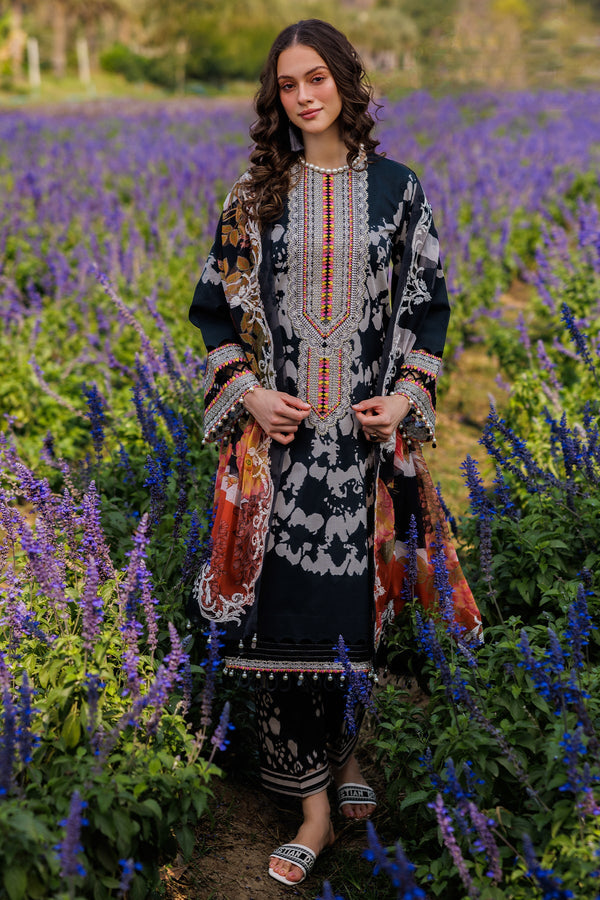 CC5 - 01 – Lawn Printed - Combination Unstitched Collection By Charizma