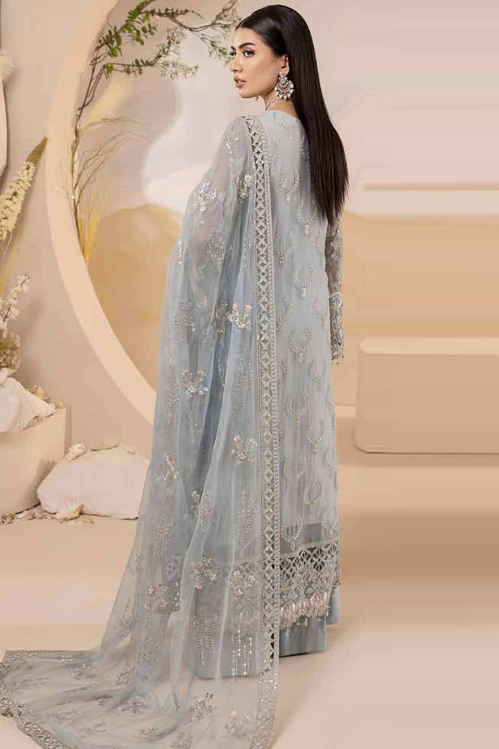 04 Twister Grey - Pareesa Premium Luxury Chiffon By Lavish Premium - Rabbani Cloth House
