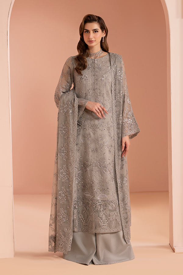 Moonstone Grey - Lavish Premium Chiffon Collection