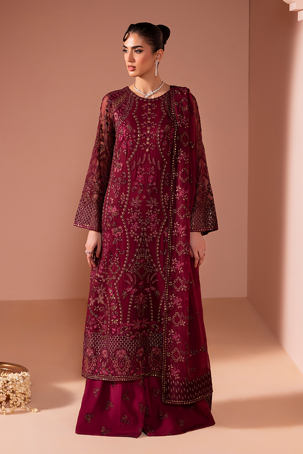 Rosewood Wine - Lavish Premium Chiffon Collection